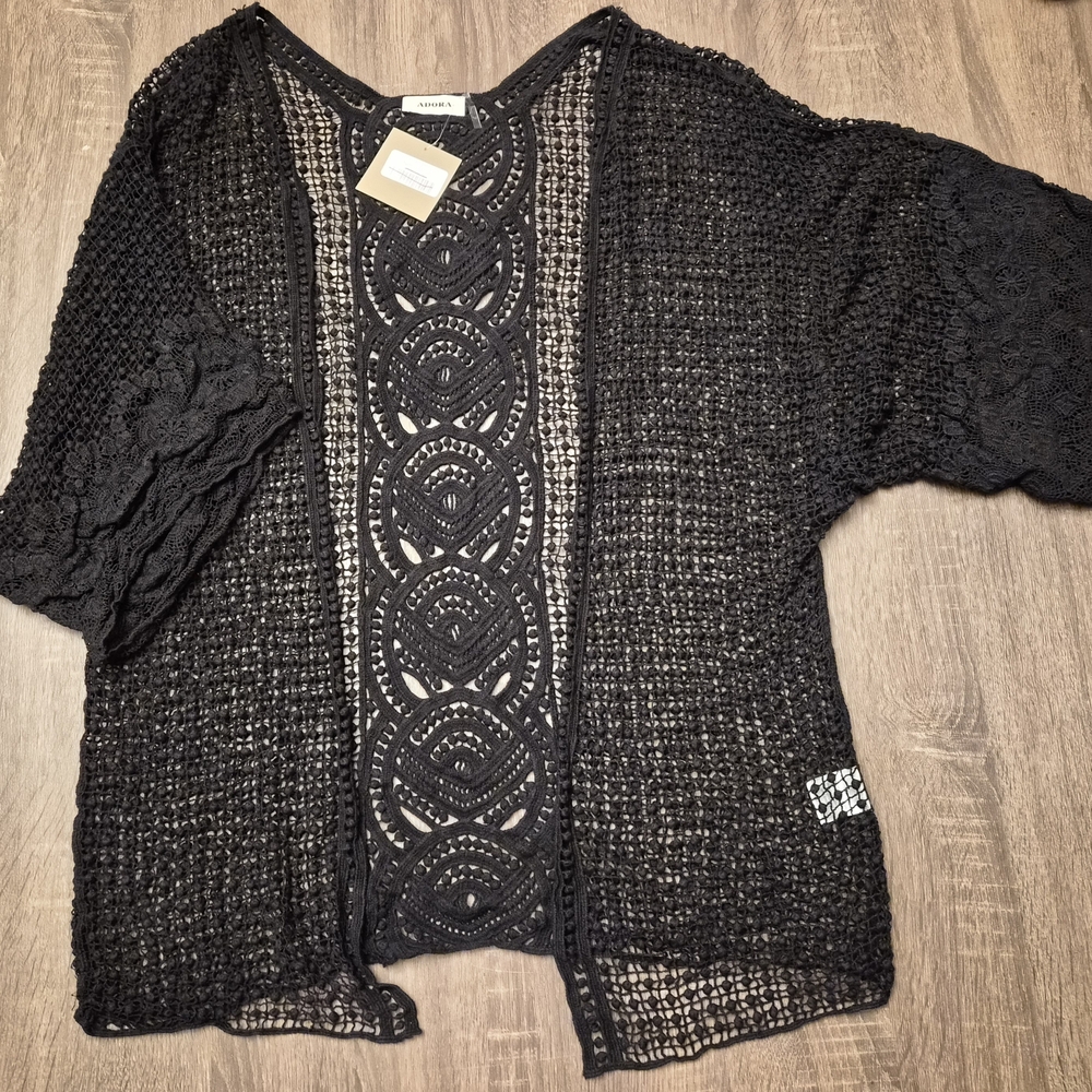 ADORA Black Popcorn Cardigan - Picture 8 of 12